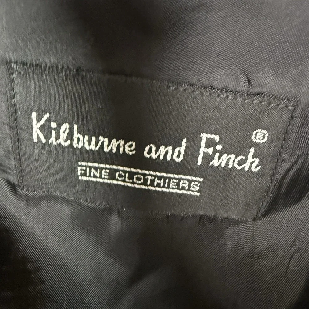 40R/34W Kilburne & Finch 2pc Suit  Men Coat Blazer‎ Sport Jacket Pant Wool Blend